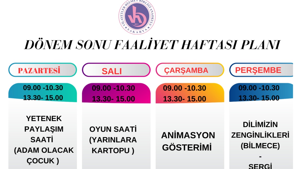 VİLAYETLER HİZMET BİRLİĞİ ANAOKULU DÖNEM SONU FAALİYET HAFTASI 3.GÜN